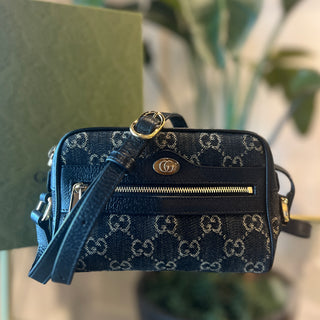 GUCCI Mini Ophidia GG Denim