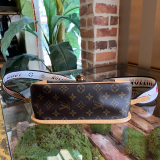LOUIS VUITTON Diane Brown Monogram Canvas Shoulder Bag