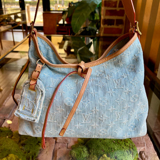 LOUIS VUITTON Denim Carryall PM W/ Pouch