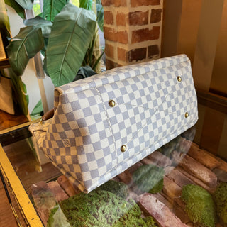 LOUIS VUITTON Artsy Damier Azur Canvas Hobo Bag