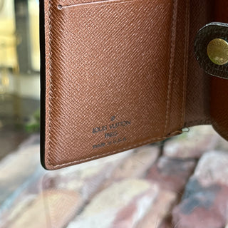 LOUIS VUITTON French Brown Monogram Canvas Vintage Wallet