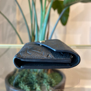 LOUIS VUITTON Black Victorine Empriente Monogram Wallet