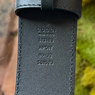 GUCCI Multicolor Crystal Marmont Black Leather Belt 80/32 (US 26)