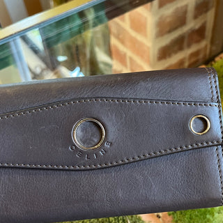 CELINE Brown Leather Wallet