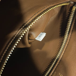 PRADA Daino Brown Daino Soft Leather Shoulder Bag