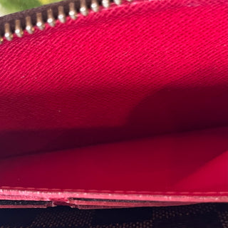 LOUIS VUITTON Clémence Coated Canvas Zippy Wallet