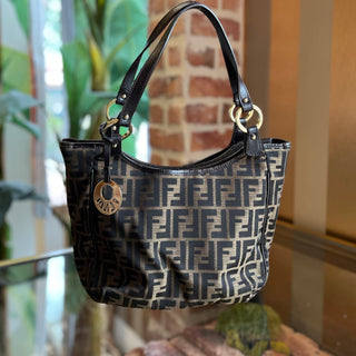 FENDI Tobacco Zucca Canvas Chef Tote