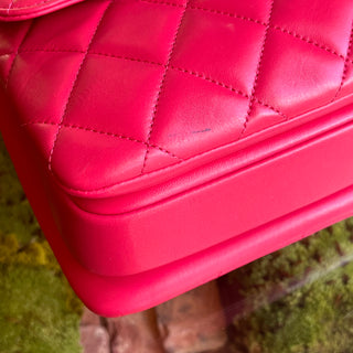 CHANEL Pink Quilted Lambskin Leather Medium Trendy CC Top Handle