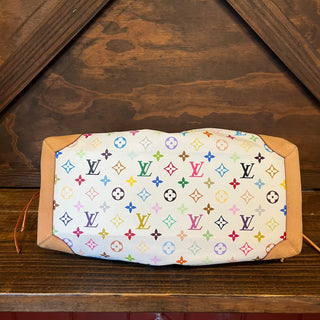 LOUIS VUITTON Ursula White Monogram Multicolore Canvas Bag