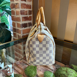 LOUIS VUITTON Damier Azur Speedy 25