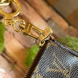 LOUIS VUITTON Pochette Accessories Brown Monogram Canvas Shoulder Bag