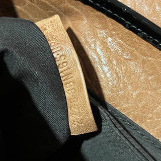 FENDI B Bag Osso Tan Nappa Patent Shoulder Bag