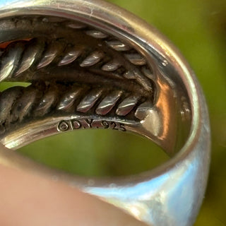 DAVID YURMAN Crossover Five Row Ring Sterling Silver SZ 5.5