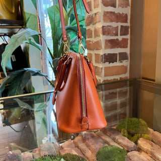 PRADA Promenade Orange Saffiano Lux Dome Top Handle