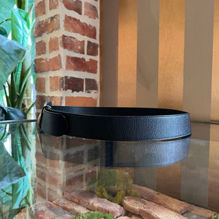 GUCCI GG Marmont Black Leather Wide Belt SZ 95/38
