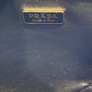 PRADA Triangle Double Symbol Mini Jacquard Leather Shoulder Bag