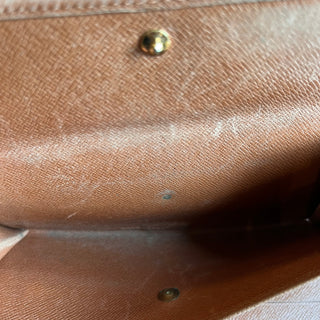LOUIS VUITTON Sarah Brown Monogram Canvas Vintage Wallet