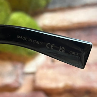 SAINT LAURENT SL M119 BLAZE YSL Black Acetate Oversized Sunglasses