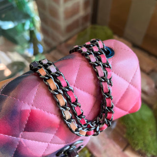 CHANEL Flower Power Extra Mini Quilted Lambskin Flap Shoulder Bag