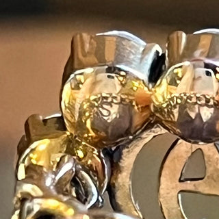 GUCCI GG Crystal Marmont Ring SZ S