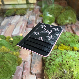 LOUIS VUITTON Fall For You LV Side-Up Black Monogram Canvas Card Holder