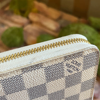 LOUIS VUITTON Zippy Damier Azur Canvas Wallet