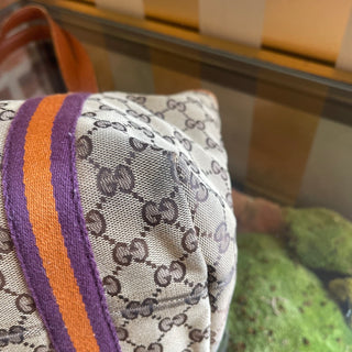 GUCCI GG Canvas Web Jolicoeur Tote