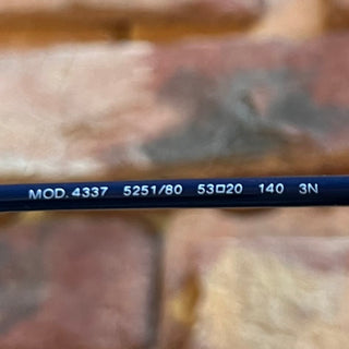 VERSACE MOD.4337 5251/80 Black Metal Round Eye Sunglasses