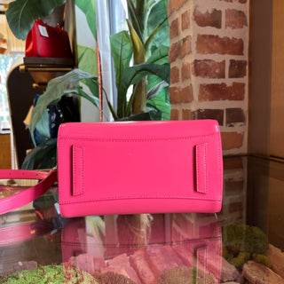 GIVENCHY Antigona Mini Hot Pink Smooth Calfskin Leather Top Handle Bag
