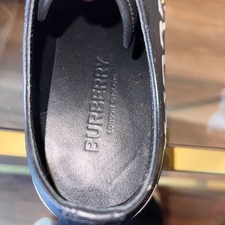 BURBERRY Larkhall Black Canvas Sneakers UK 9/Euro 42