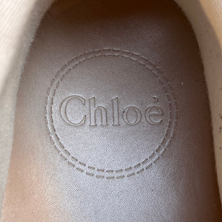 CHLOE Nama Stitch Mixed Media Walking Sneakers SZ 37 (US 7)