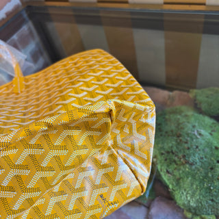 GOYARD Yellow Goyardine Saint Louis PM Tote