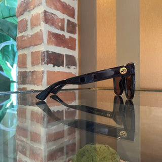 GUCCI GG1338S Burgundy Acetate Square Sunglasses