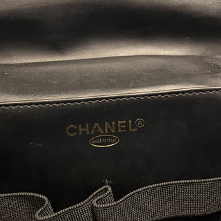 CHANEL Timeless Vanity Large Black Vintage Caviar Leather Top Handle Bag