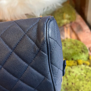 CHANEL In & Out Camera Case Small Quilted Caviar Crossbody Bag