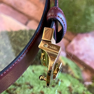 CARTIER Must De Cartier Bordeaux Gold Hardware Belt