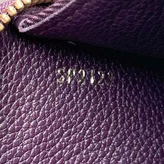 LOUIS VUITTON Empriente Purple Leather Zippy Wallet
