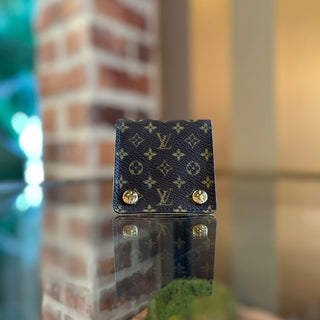 LOUIS VUITTON Small LV Monogram Folding Jewelry Case SN0074 4