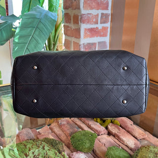 CHANEL Urban Shopping Small Black Grained Vegetal Calfskin Tote