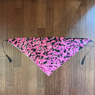 LOUIS VUITTON Stephen Sprouse Pink Tassel Scarf