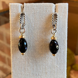 DAVID YURMAN Black Onyx Bijoux Figaro Drop Earrings