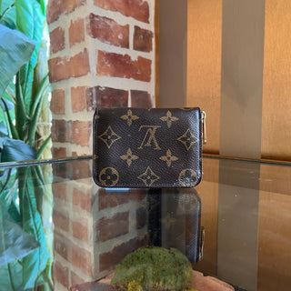 LOUIS VUITTON Monogram Brown Coated Canvas Zippy Coin Purse