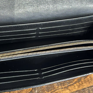 LOUIS VUITTON Louise Black Vernis Leather Wallet