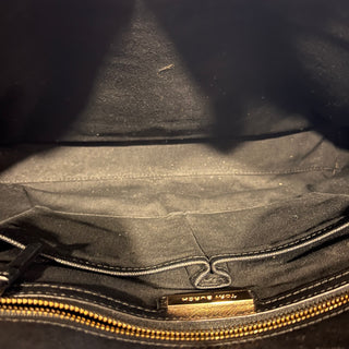 TORY BURCH Black Robinson Saffiano Tote