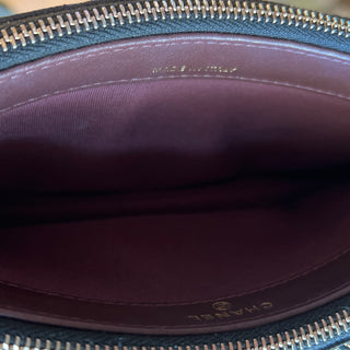 CHANEL Double Zip Clutch
