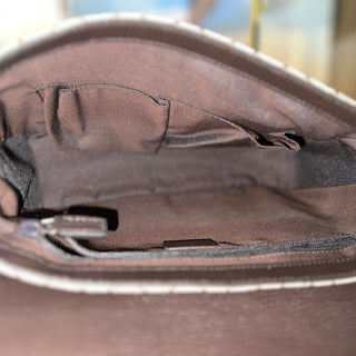 Gucci Monogram Flap Messenger Bag