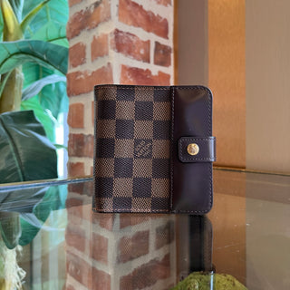 LOUIS VUITTON Damier Ebene Compact Zip Bifold Wallet
