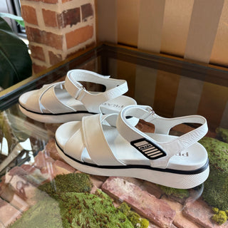 PRADA Cloudbust Crisscross Leather Sandal SZ 39.5