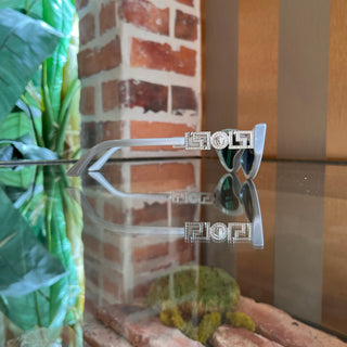VERSACE MOD.4470-B 5474/1U Silver Cat Eye Sunglasses
