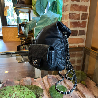 CHANEL Backpack Is Back Mini Black Calfskin Backpack